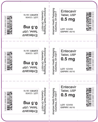 Entox Rx Item-Entecavir 0.5Mg Tab 30 5X6 Unit Dose Package By AHP Pharma