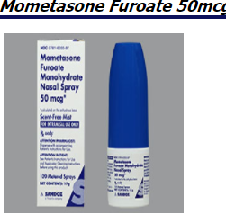 Rx Item-Mometasone Furoate 50Mcg Nasal Spray 17Gm By Sandoz Pharma