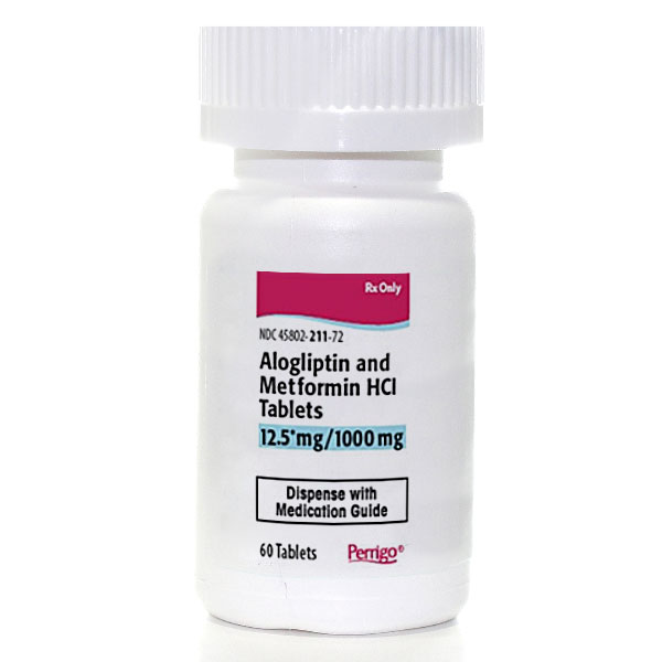 Rx Item-Alogliptin-Metformin Generic Kazano 12.5/1000 Tab 60 By Perrigo Pharma 