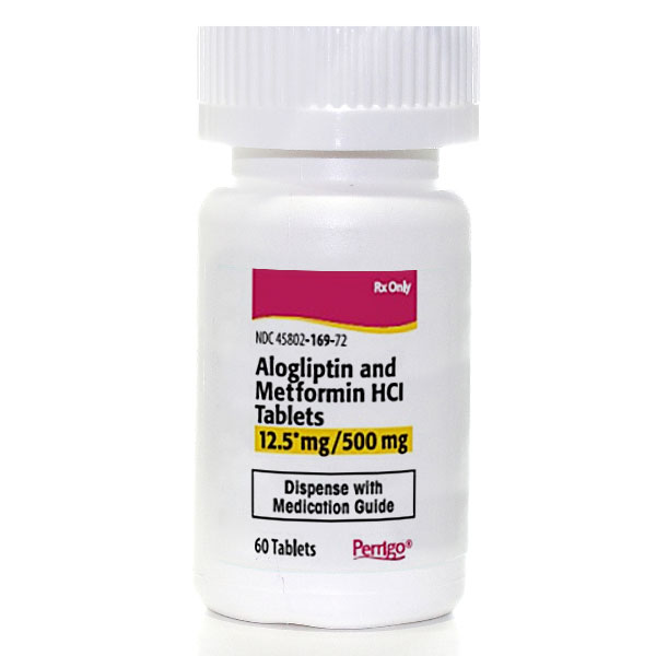 Rx Item-Alogliptin-Metformin Generic Kazano 12.5/500 Tab 60 By Perrigo Pharma 