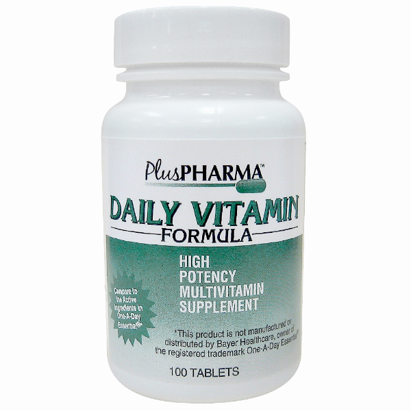 Daily Vitamin Formula 100 Tab By Plus Pharma Generic One-A-Day