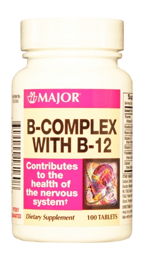 B Complex With B-12 Tab 100 By Major Pharma