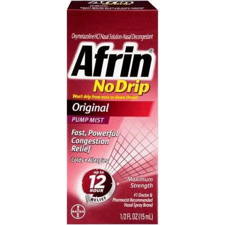 Afrin Spray No Drip Original 15ml By Bayer Corp/Cons Health