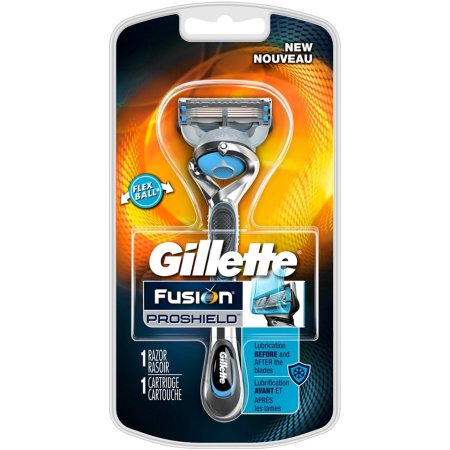 Gillette Fusion Proshield Chill Razor With Flexball Handle & Blade Refill 1 Ea