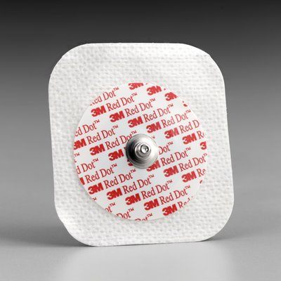3M Red Dot Diaphoretic Soft Cloth Monitoring Electrodes Case 2231 