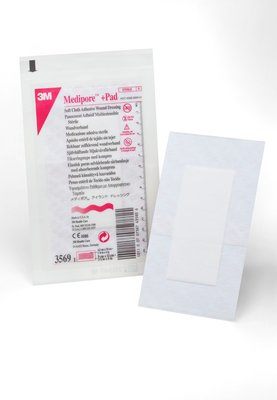 3M Medipore +Pad Soft Cloth Adhesive Wound Dressing Case 3569 By 3
