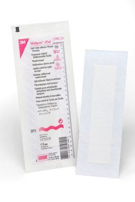 3M Medipore +Pad Soft Cloth Adhesive Wound Dressing Case 3571 By 3