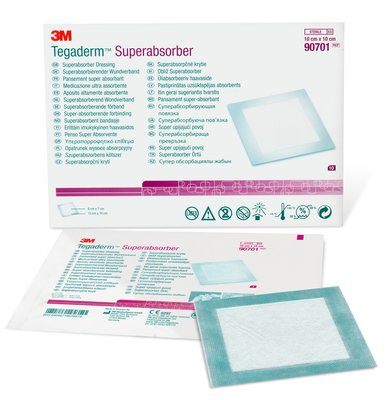 3M Tegaderm Superabsorber Dressing Case 90701 By 3M Health Care