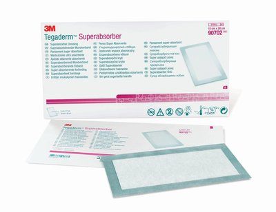 3M Tegaderm Superabsorber Dressing Case 90702 By 3M Health Care