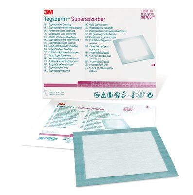 3M Tegaderm Superabsorber Dressing Case 90703 By 3M Health Care