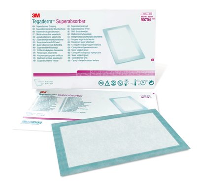 3M Tegaderm Superabsorber Dressing Case 90704 By 3M Health Care