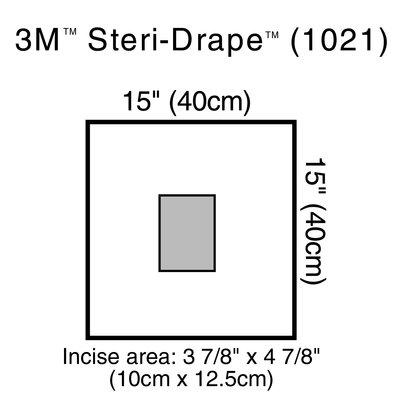 3M Steri-Drape Ophthalmic Surgical Drapes Case 1021 By 3M Health C