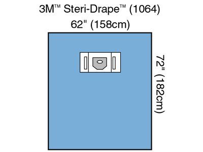 3M Steri-Drape Ophthalmic Surgical Drapes Case 1064 By 3M Health C