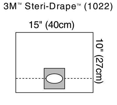 3M Steri-Drape Ophthalmic Surgical Drapes Case 1022 By 3M Health C