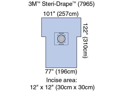 3M Steri-Drape Cesarean-Section Sheets & Pouches Case 7965 By 3M H