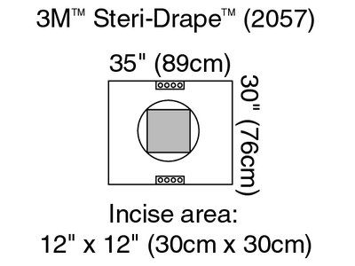 3M Steri-Drape Cesarean-Section Sheets & Pouches Case 2057 By 3M H