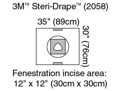 3M Steri-Drape Cesarean-Section Sheets & Pouches Case 2058 By 3M H