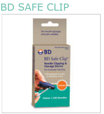 RX ITEM-BD Safe Clip Syringe Clip(328235) By Becton Dickinson Diabetes Care