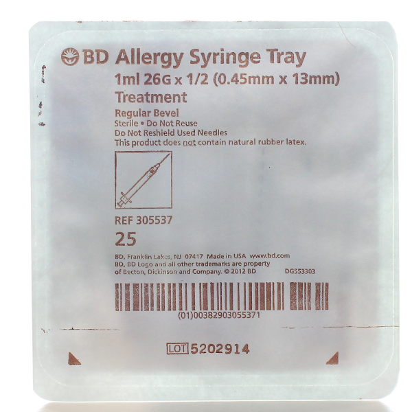 Bd allergy syringe