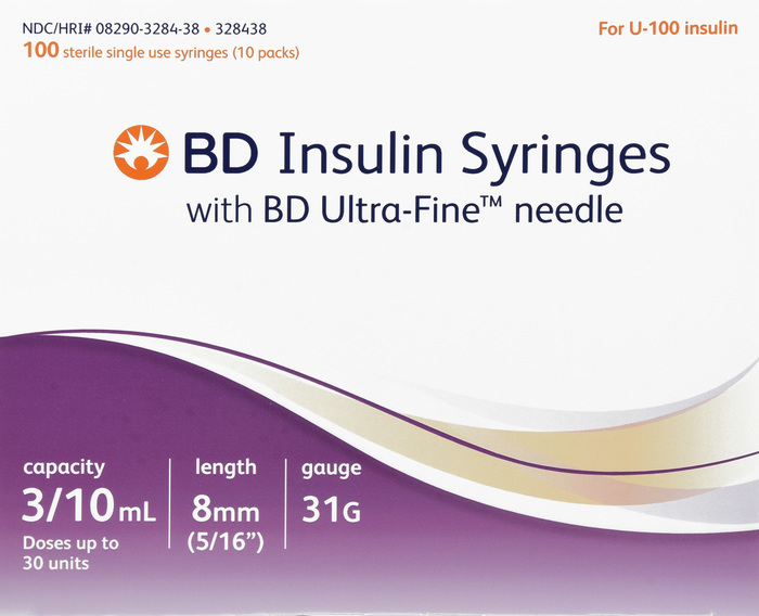 BD Insulin Syringes & Needles Case 328438 By BD Medical 