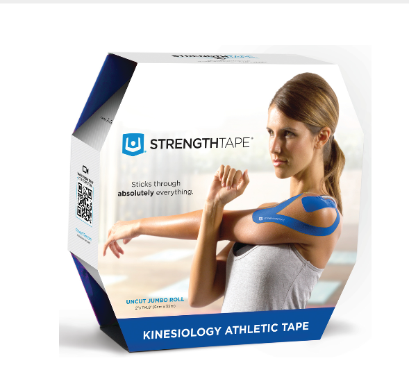 Compass Health Strengthtape Uncut Kinesiology Athletic Tape Each 6380-35Un Blue