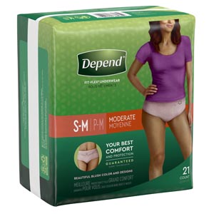 Depend Fitted Briefs Max Protection Case 38535 By Kimberly-Clark