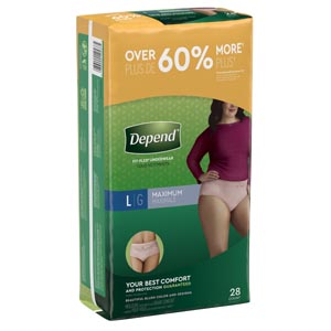 Kimberly-Clark Depend� Protective Underwear Case 12537 By Kimberly-Clark Consu