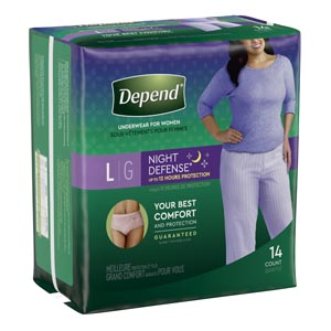 Depend Night Defense Underwear For Women Case 45591 By Kimberly
