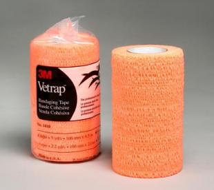 Tape Vetrap Bright Orange 4 X5Yd� Each By 3M Animal Care Products