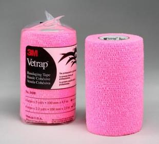 Tape Vetrap Hot Pink 4 X5Yd Bulk Pack C100 By 3M Animal Care Products