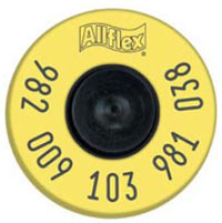 Fdx Ultra Bovine Eid Tag Yellow P1000 By Allflex(Vet)