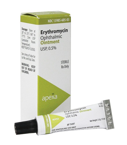 Erythromycin Ophthalmic Ointment 0.5% 3.5gm By Apexa(Vet)