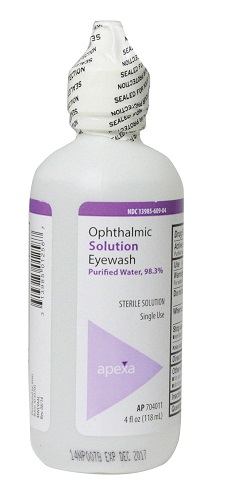 Irrigation Solution Sterile Eye Wash With Boric Acid 4 oz By Apexa(Vet)