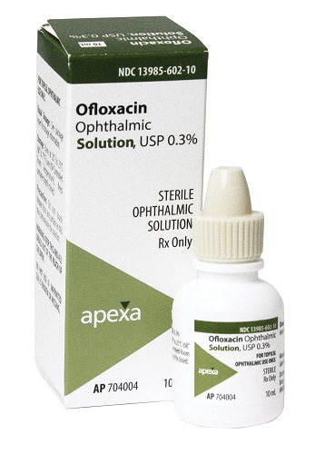 Ofloxacin Ophthalmic Solution 0.3% 10ml By Apexa(Vet)