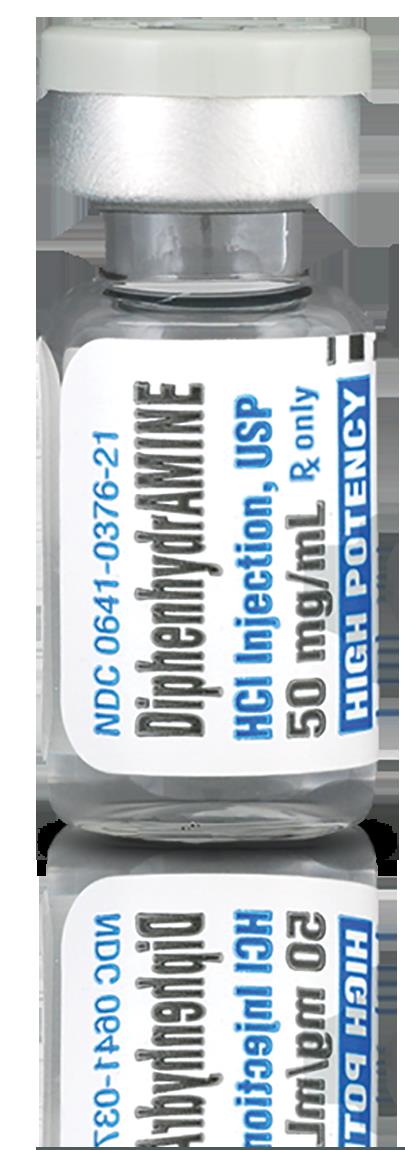 Diphenhydramine Hcl Inj 50mg [25 X1ml ] Pk25 By Baxter(Vet)