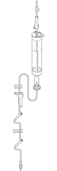 IV Line 105 Buretrol Set Interlink 60 Drops/ml Each By Baxter(Vet)