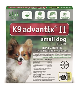 Advantix II - Dog 4-10# Green - 0.4ml Tube 
