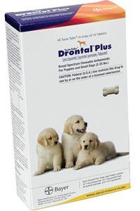 Drontal Plus Taste Tabs (Small Dog) 22.7mg  B40 By Bayer 