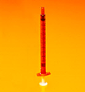 Oral Dose Syringes (BD Medical ) Amber With Tip Cap 1cc B100 By Becton Dickinson