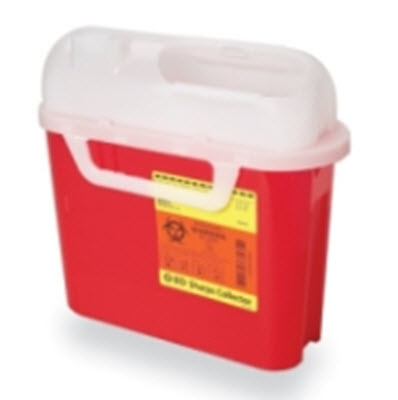 Sharps Container Side Entry (Red) 5.4-Quart Each By Becton Dickinson Healthcare