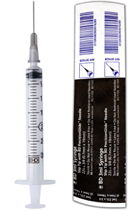 Syringes (BD Medical ) 3cc Slip Tip 22Ga X 0.75 Precision Glide Needle B100 By B