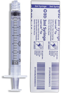 Syringes [BD Medical ] 3cc Luer Lock B200 By Becton Dickinson Healthcare