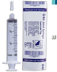 Syringes 20cc Luer Lock Tip B48 By Becton Dickinson Healthcare