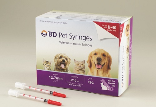 Syringes Insulin BD 3/10cc [U-40] 26 X12.7mm Permanent Needle Red B100 By Becton