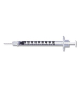Syringes Insulin BD Lo-Dose 0.5cc [U-100] 28G X0.5 Micro-Fine Needle B100 By Be