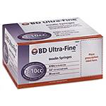 Syringes Insulin BD Ultra-Fine 0.3cc [U-100] 30G X0.5 B100 By Becton Dickinson 