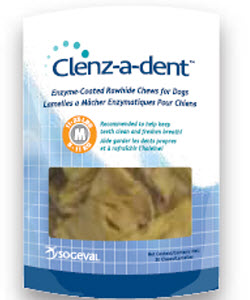 Clenz-A-Dent Rawhide Chews - Medium P30 By Ceva(Vet) 