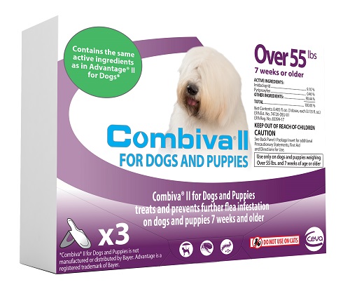 Combiva II Dog And Puppy - XLarge (Over 55Lbs) 12X3-Dose Cards C12 By Ceva(Vet)