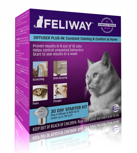 Feliway Starter Kit - New Diffuser + 30 Day Refill Each By Ceva(Vet) 