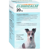Clomicalm Tablets 20mg (Blue) 11-22Lbs Canine B30 By Elanco(Vet)